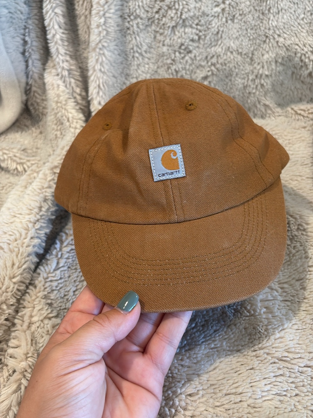 Carhartt Infant Brown Canvas Logo Cap